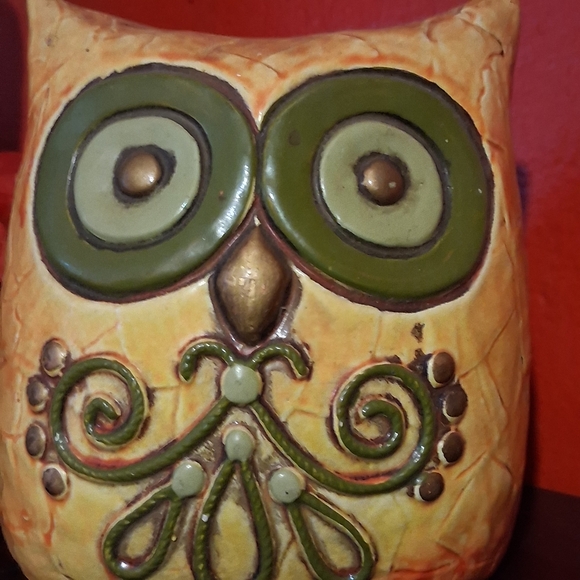Vintage Fitz & Floyd Hooty Owl Ceramic Coin Bank - Picture 2 of 9